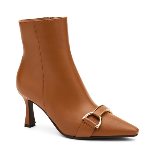 Stiefelette aus Leder mit hohem Latino-Absatz - Frau Shoes | Official Online Shop