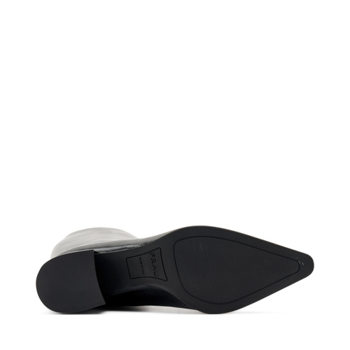 Heeled boots in shiny creased-effect leather - Frau Shoes | Official Online Shop