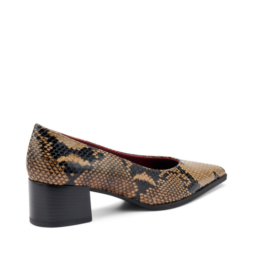 Snake-print leather Almond-Cut pumps - Frau Shoes | Official Online Shop