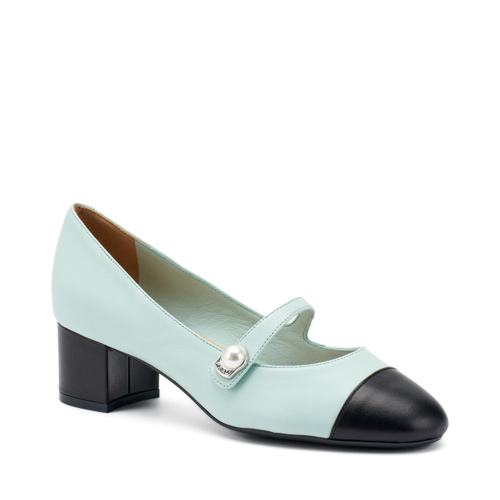 Mary-Janes aus Leder mit Perle - Frau Shoes | Official Online Shop
