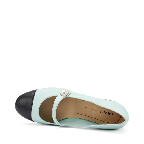 Mary-Janes aus Leder mit Perle - Frau Shoes | Official Online Shop
