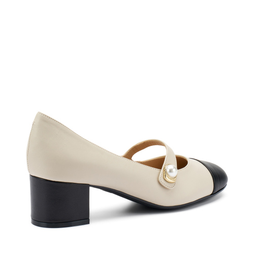 Mary-Janes aus Leder mit Perle - Frau Shoes | Official Online Shop