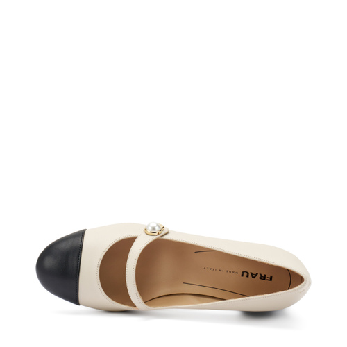 Mary-Janes aus Leder mit Perle - Frau Shoes | Official Online Shop