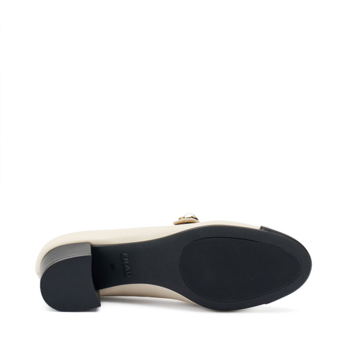 Mary-Janes aus Leder mit Perle - Frau Shoes | Official Online Shop