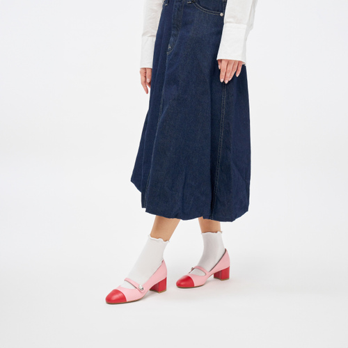 Mary-Janes aus Leder mit Perle - Frau Shoes | Official Online Shop
