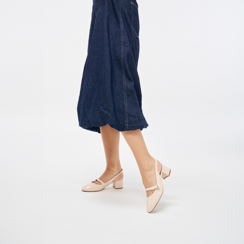 Slingbacks aus Lackleder mit Perle - Frau Shoes | Official Online Shop