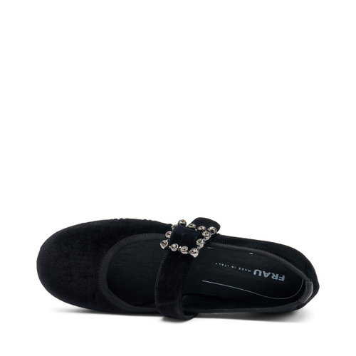 Velvet ballet flats with buckle - Frau Shoes | Official Online Shop