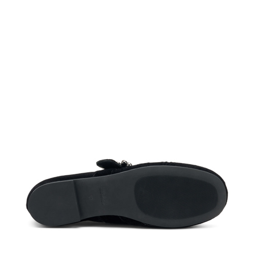 Velvet ballet flats with buckle - Frau Shoes | Official Online Shop