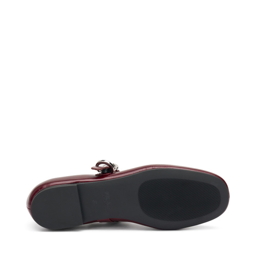 Creased semi-polished leather ballet flats - Frau Shoes | Official Online Shop