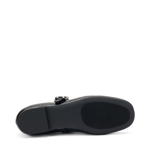 Creased semi-polished leather ballet flats - Frau Shoes | Official Online Shop