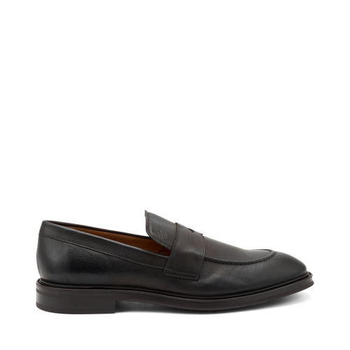 Leder-Mokassin mit Steg - Frau Shoes | Official Online Shop