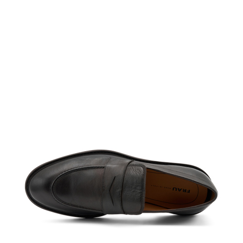 Leather saddle loafers - Frau Shoes | Official Online Shop