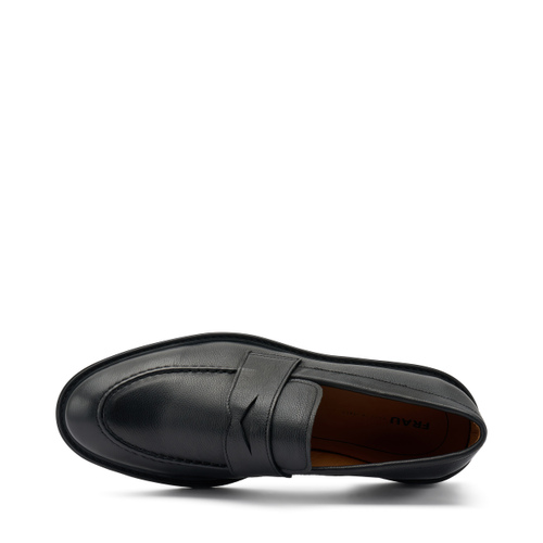 Leder-Mokassin mit Steg - Frau Shoes | Official Online Shop