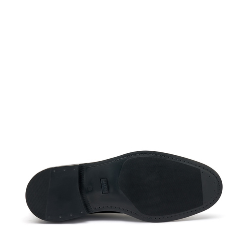 Eleganter Schnürschuh aus gewalktem Leder - Frau Shoes | Official Online Shop