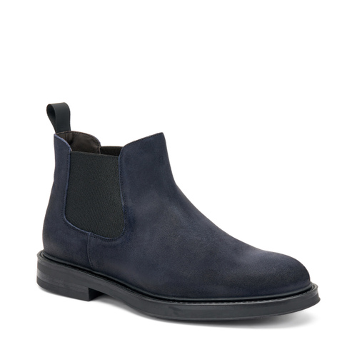 Distressed leather Chelsea boots with tonal elastic - Frau Shoes | Official Online Shop
