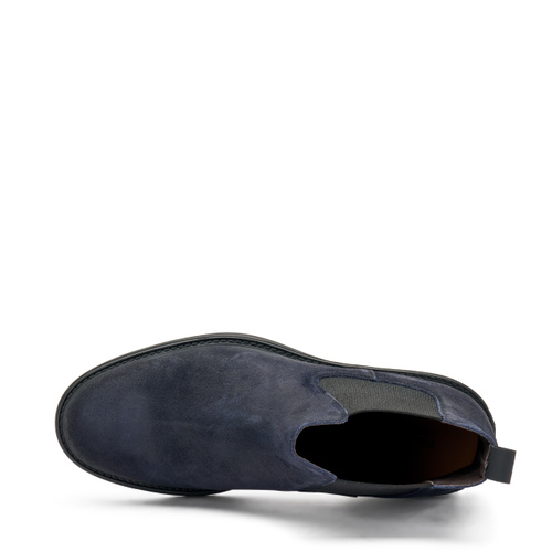 Distressed leather Chelsea boots with tonal elastic - Frau Shoes | Official Online Shop