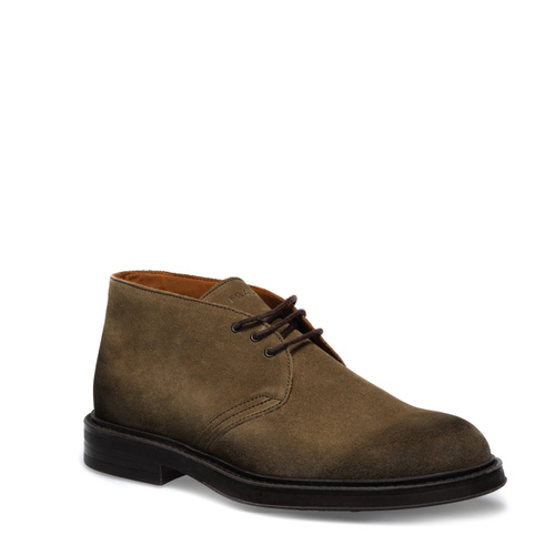 Distressed-effect suede desert boots - Frau Shoes | Official Online Shop