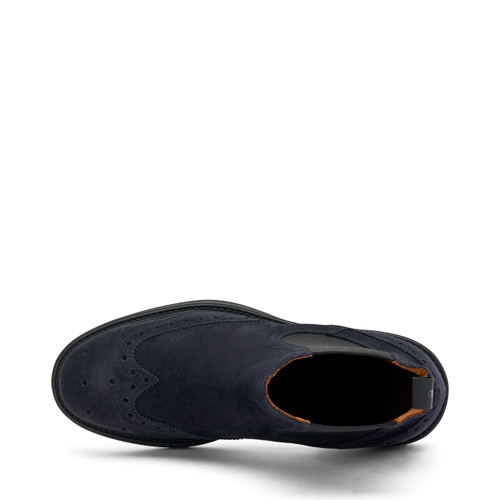 Brit-style Chelsea boots in antiqued suede - Frau Shoes | Official Online Shop