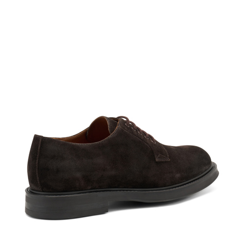 Glatter Derby aus Veloursleder - Frau Shoes | Official Online Shop