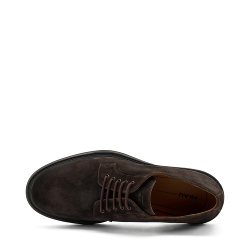 Glatter Derby aus Veloursleder - Frau Shoes | Official Online Shop