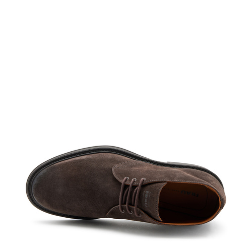 Three-hole suede desert boots - Frau Shoes | Official Online Shop