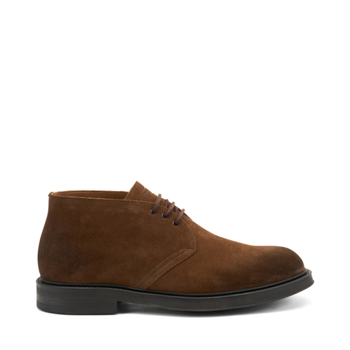 Three-hole suede desert boots - Frau Shoes | Official Online Shop