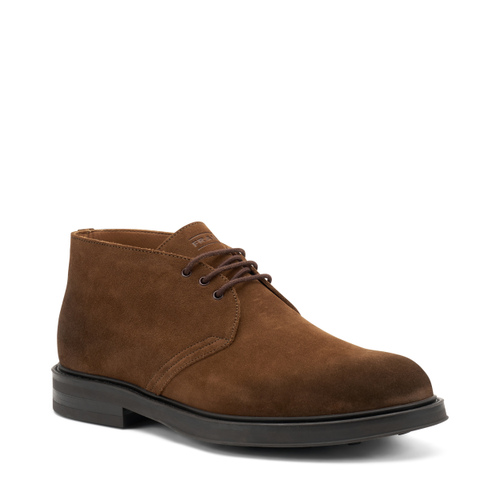 Three-hole suede desert boots - Frau Shoes | Official Online Shop