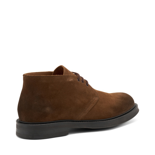 Three-hole suede desert boots - Frau Shoes | Official Online Shop