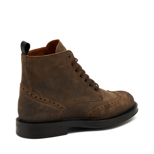Distressed-effect suede waterproof boots - Frau Shoes | Official Online Shop