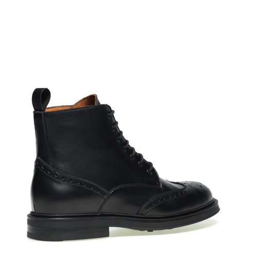 Lace-up boots with wing-tip detail - Frau Shoes | Official Online Shop