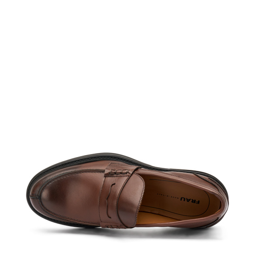 Leather varsity loafers - Frau Shoes | Official Online Shop