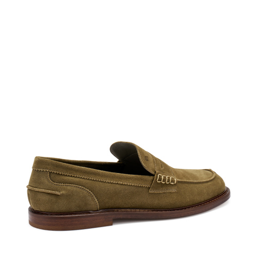Mokassin mit rissiger Optik und Sohle aus Leder - Frau Shoes | Official Online Shop