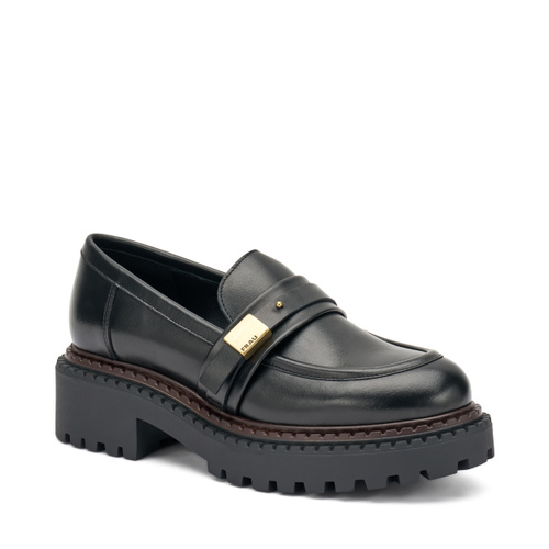 Leather loafers with buckle - Frau Shoes | Official Online Shop