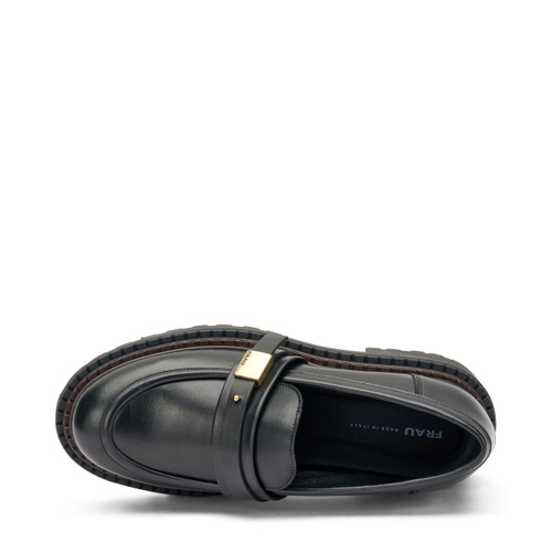 Leather loafers with buckle - Frau Shoes | Official Online Shop