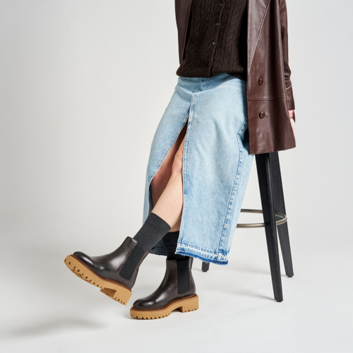 Leather Chelsea boots with double welt - Frau Shoes | Official Online Shop