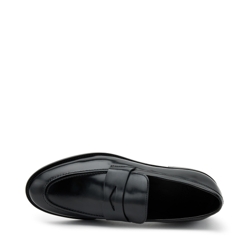 Eleganter Mokassin aus halb glänzendem Leder - Frau Shoes | Official Online Shop