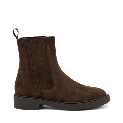 Suede Chelsea boots with covered elastic - Frau Shoes | Official Online Shop