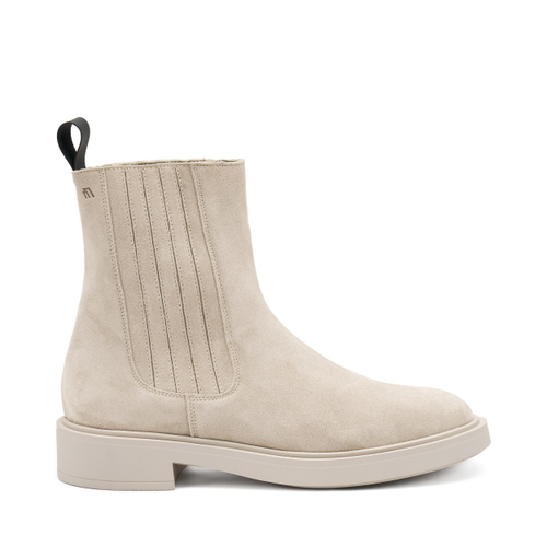 Suede Chelsea boots with covered elastic - Frau Shoes | Official Online Shop