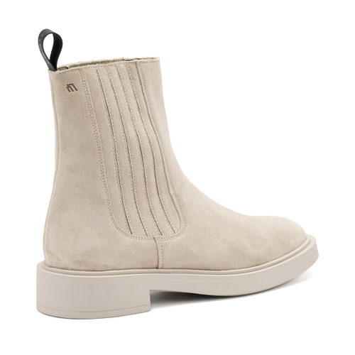 Suede Chelsea boots with covered elastic - Frau Shoes | Official Online Shop