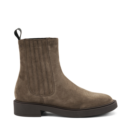 Suede Chelsea boots with covered elastic - Frau Shoes | Official Online Shop