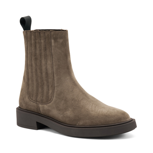 Suede Chelsea boots with covered elastic - Frau Shoes | Official Online Shop