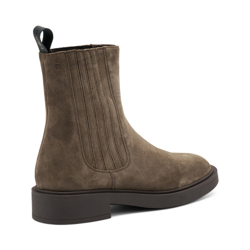 Suede Chelsea boots with covered elastic - Frau Shoes | Official Online Shop