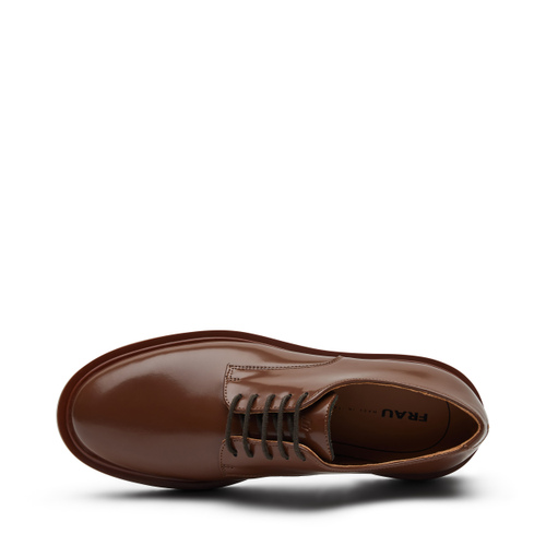 Brushed leather lace-ups with tonal sole - Frau Shoes | Official Online Shop