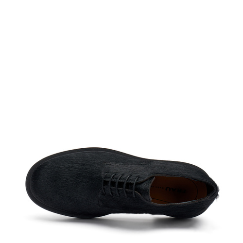 新品 未使用★【IRIS 47】opera pony   BLACK Ponyhair-effect leather lace-ups, Col. Black | Frau