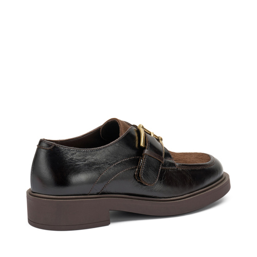 Bimaterial lace-ups with buckle - Frau Shoes | Official Online Shop