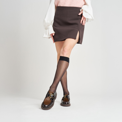 Bimaterial lace-ups with buckle - Frau Shoes | Official Online Shop