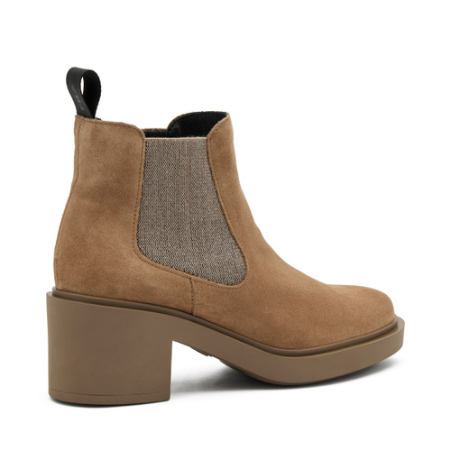 Heeled colour-block suede Chelsea boots - Frau Shoes | Official Online Shop