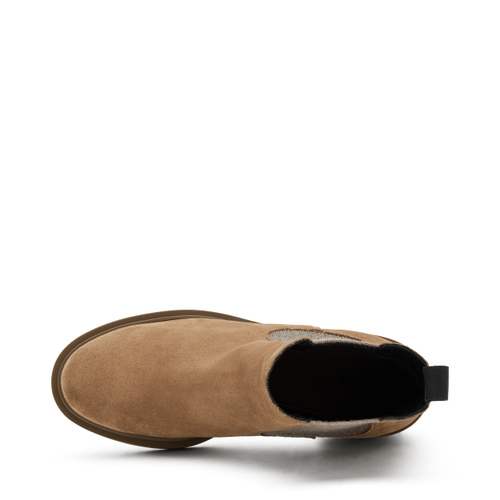 Heeled colour-block suede Chelsea boots - Frau Shoes | Official Online Shop