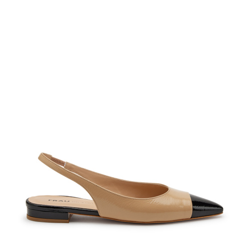 Slingback aus Lackleder mit Details in Kontrastfarbe - Frau Shoes | Official Online Shop