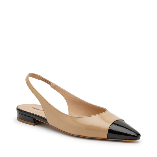 Patent leather slingbacks with contrasting details - Frau Shoes | Official Online Shop